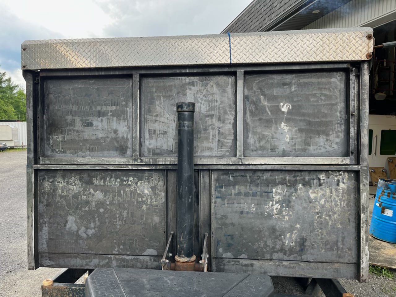 After laser rust removal — clean metal